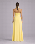 Noiréa | strapless maxi avondjurk dames – met split