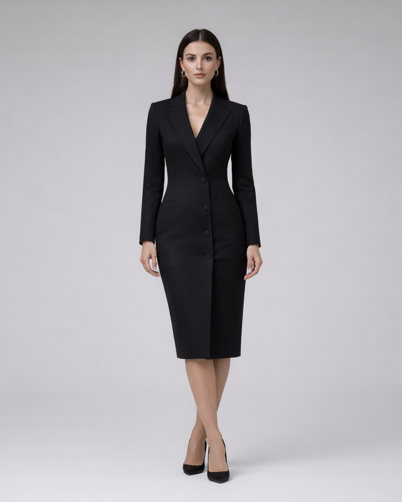 Rane | midi blazerjurk voor dames – elegant en zakelijk