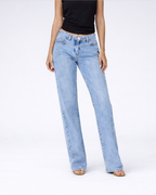 Mour | dames jeans – lichtblauwe spijkerbroek lage taille