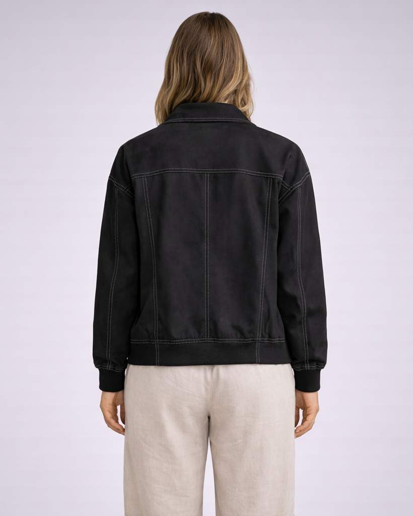 Lizel | dames oversized leren jas – trendy pasvorm