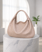 Luna Woven | dames schoudertas – gevlochten