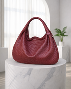 Luna Woven | dames schoudertas – gevlochten