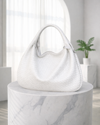 Luna Woven | dames schoudertas – gevlochten