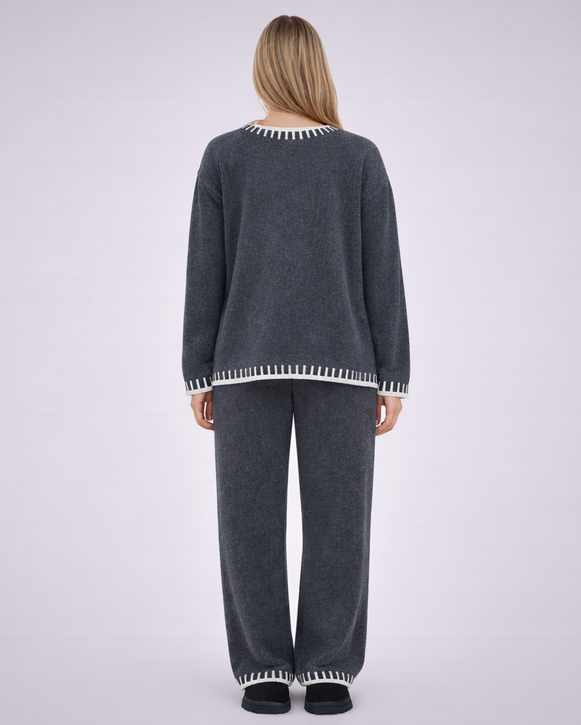 Maeva | tweedelige dames set – gebreide broek en trui