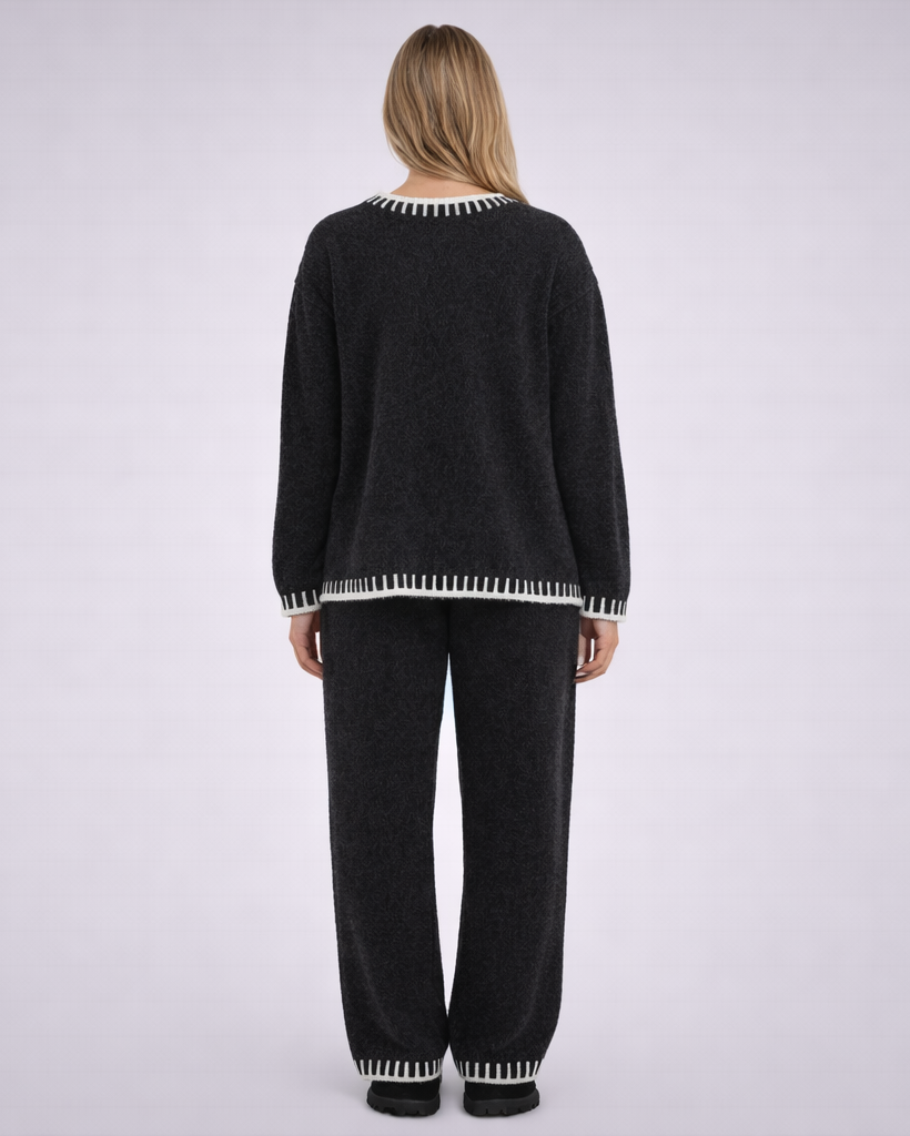 Maeva | tweedelige dames set – gebreide broek en trui