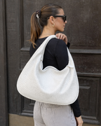 Luna Woven | dames schoudertas – gevlochten