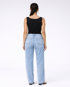 Mour | dames jeans – lichtblauwe spijkerbroek lage taille