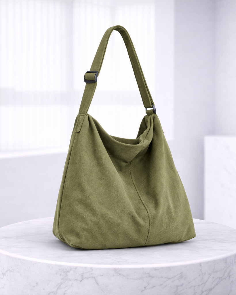 Noza | dames canvas schoudertas – oversized & comfortabel