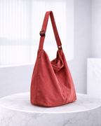 Noza | dames canvas schoudertas – oversized & comfortabel