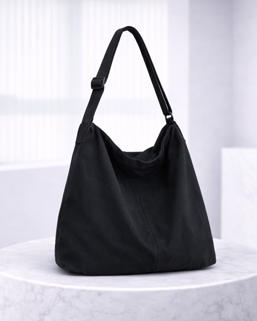 Noza | dames canvas schoudertas – oversized & comfortabel